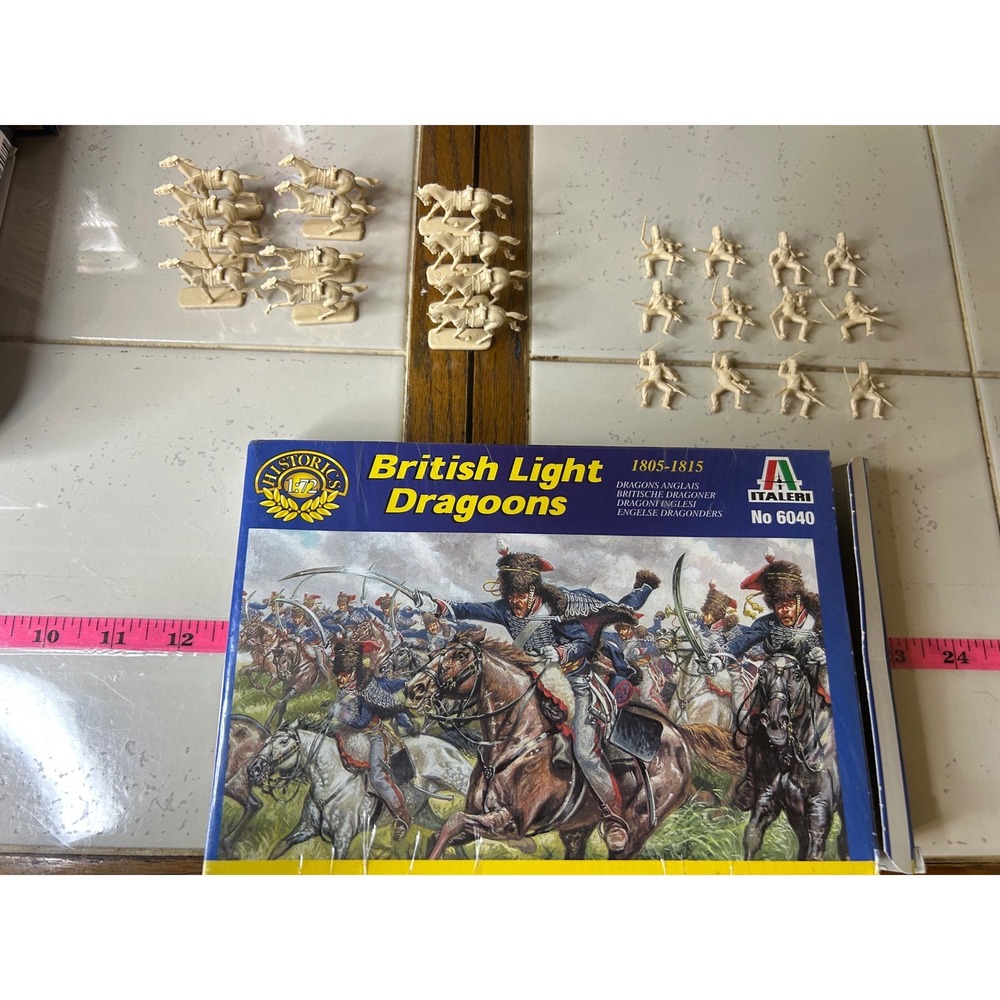Italeri British Light Dragoons 1805-1815 Model Kit 6040‎ Unpainted Figures